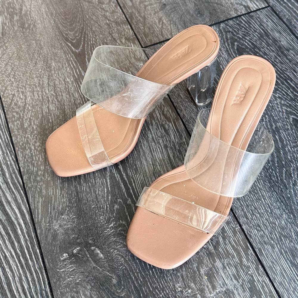 Zara Clear Block Heels